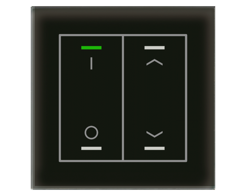 MDT Glass Push Button II Lite 4-kn I/O+U/N Sv + t