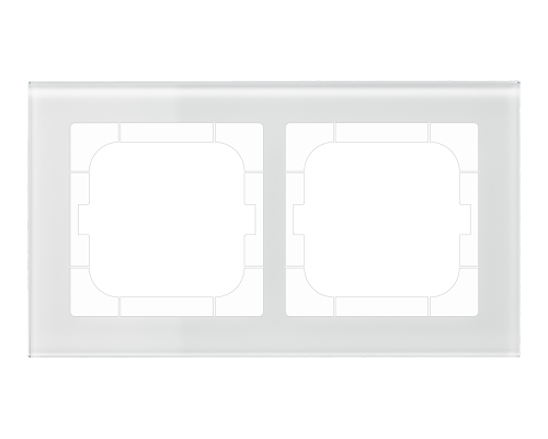 MDT Kombinationsram 2-fack 63x63 Vit glas