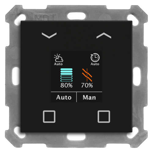 MDT Tryckknapp Smart 55 4-kn Display Svart matt