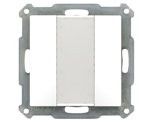 MDT Push Button 55 2-kn Vit blank