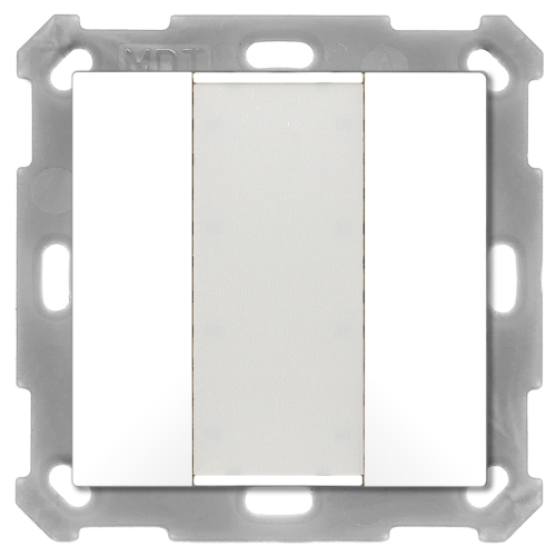 MDT Push Button 55 2-kn Vit blank