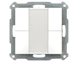 MDT Tryckknapp 4-kn 55 Standard Vit blank