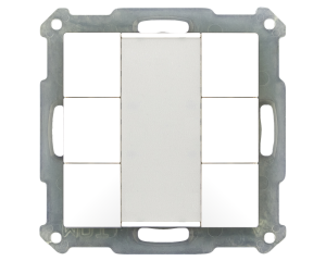 MDT Tryckknapp 6-kn 55 Standard Vit blank