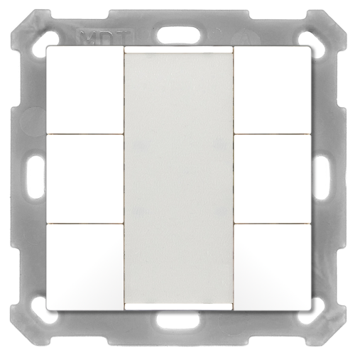 MDT Push Button 55 6-kn Vit blank