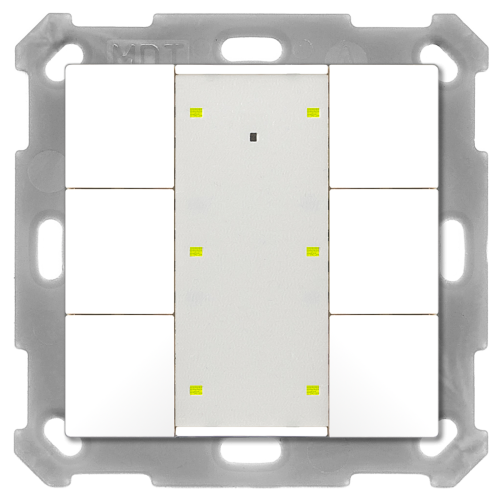 MDT Push Button Plus 55 6-kn Vit matt