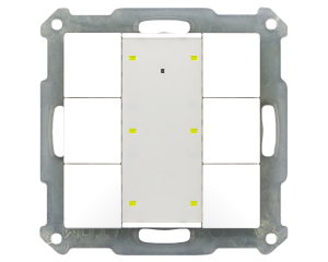 MDT Tryckknapp 6-kn 55 Plus Vit blank