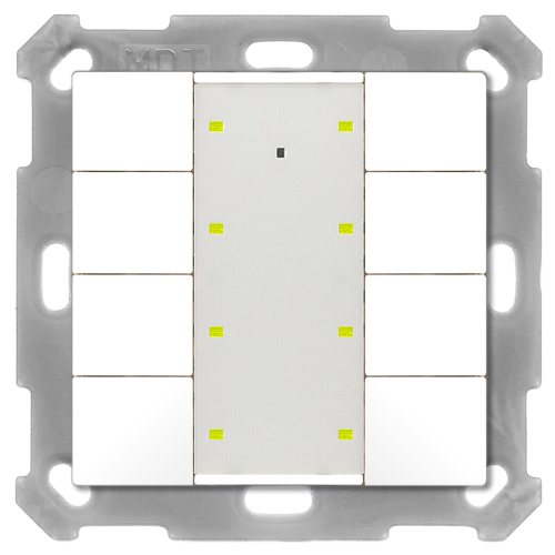 MDT Push Button Plus 55 8-kn Vit blank