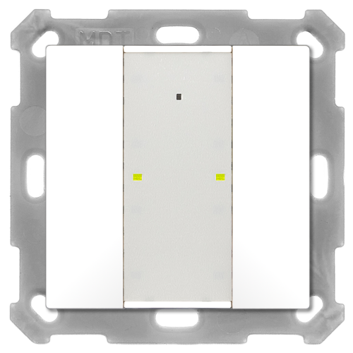 MDT Push Button Plus TS 55 2-kn Vit matt + temp