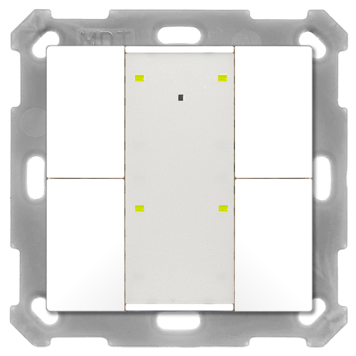 MDT Push Button Plus TS 55 4-kn Vit matt + temp