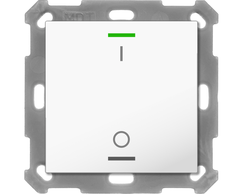 MDT Push Button Lite 55 2-kn I/O Vit blank