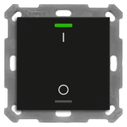 MDT Push Button Lite 55 2-kn I/O Svart matt