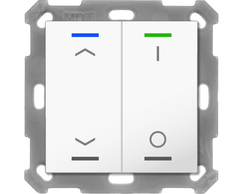 MDT Push Button Lite 55 4-kn Vit bl U/N+I/O