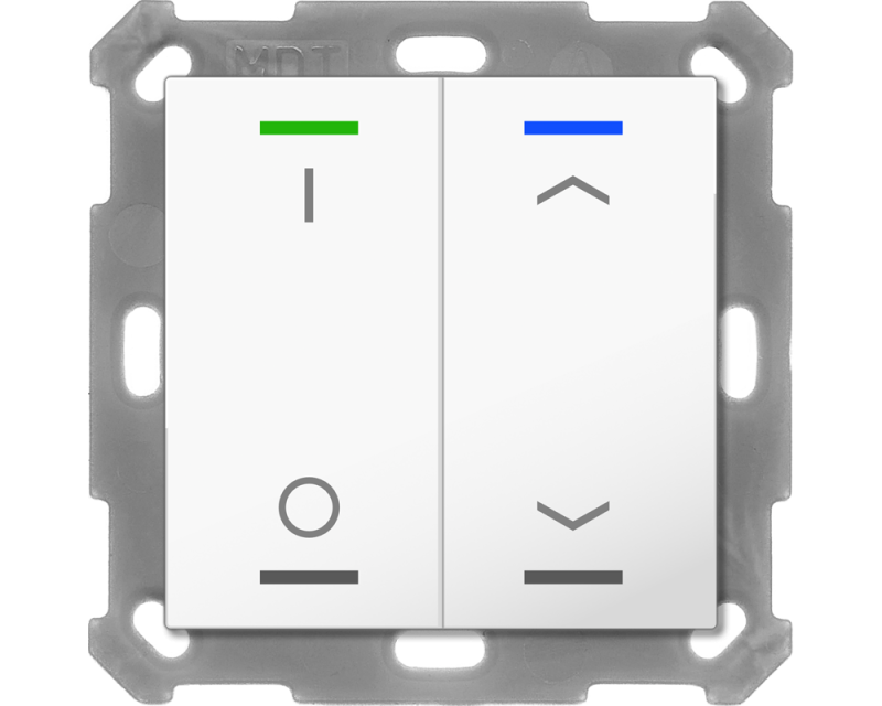 MDT Push Button Lite 55 4-kn Vit bl I/O+U/N