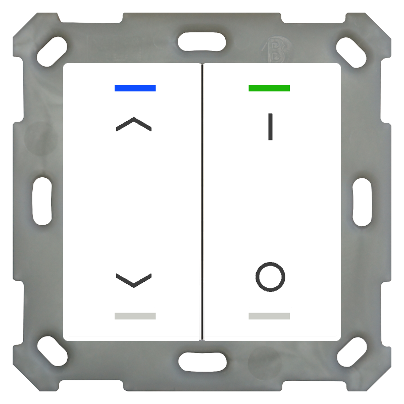 MDT Push Button Lite 55 4-kn Vit bl U/N+I/O