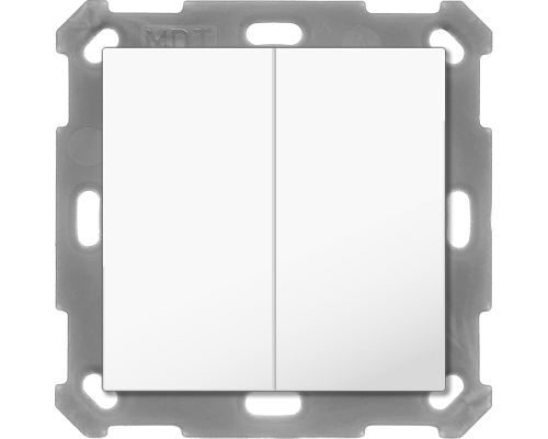 MDT Push Button Lite 55 Basic 4-kn Neut Vit blank