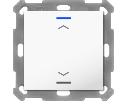 MDT Push Button Lite 55 2-kn Jalusi Vit blank + temp