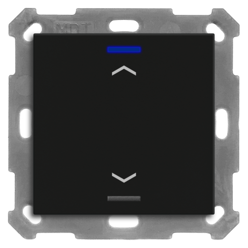 MDT Push Button Lite 55 2-kn Jalusi Svart matt + temp