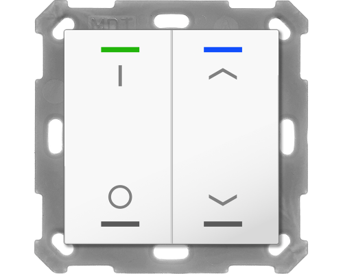 MDT Push Button Lite 55 4-kn Vit bl I/O+U/N + temp