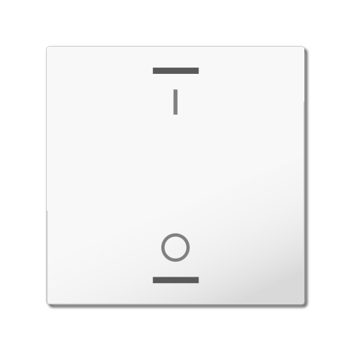 MDT Vippa Push Button Lite 55 1-kn I/O Vit blank