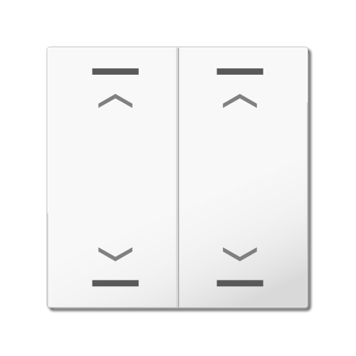 MDT Vippa Push Button Lite 55 2-kn Jalusi Vit blank