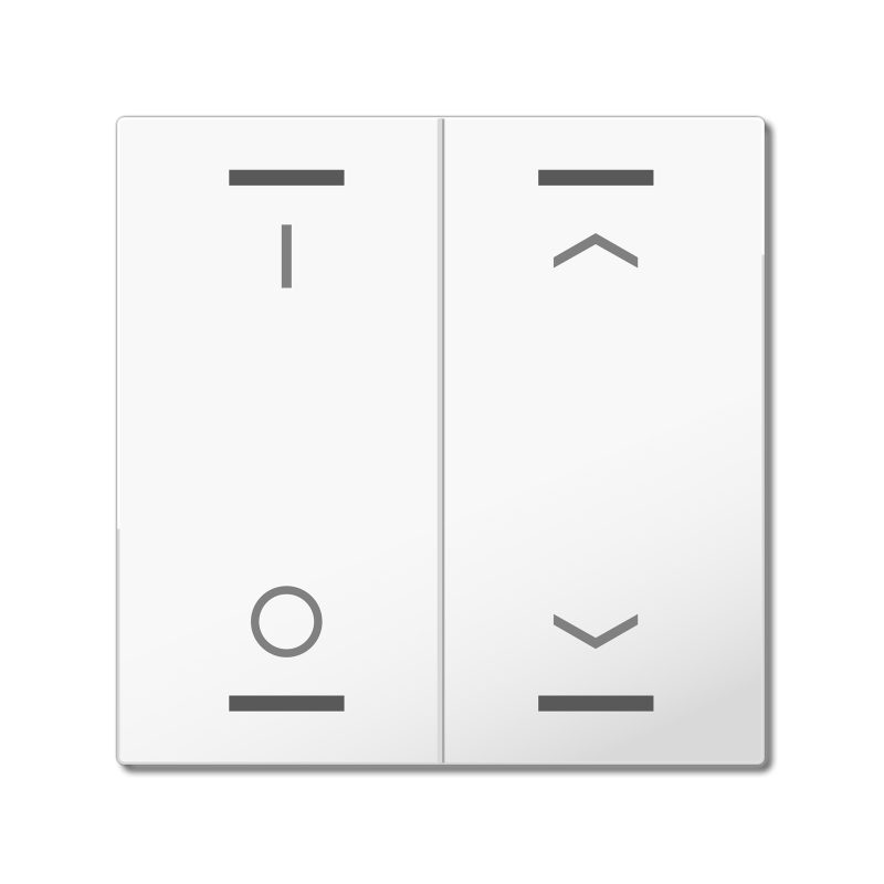 MDT Vippa Push Button Lite 55 2-kn I/O + Jalusi Vit blank