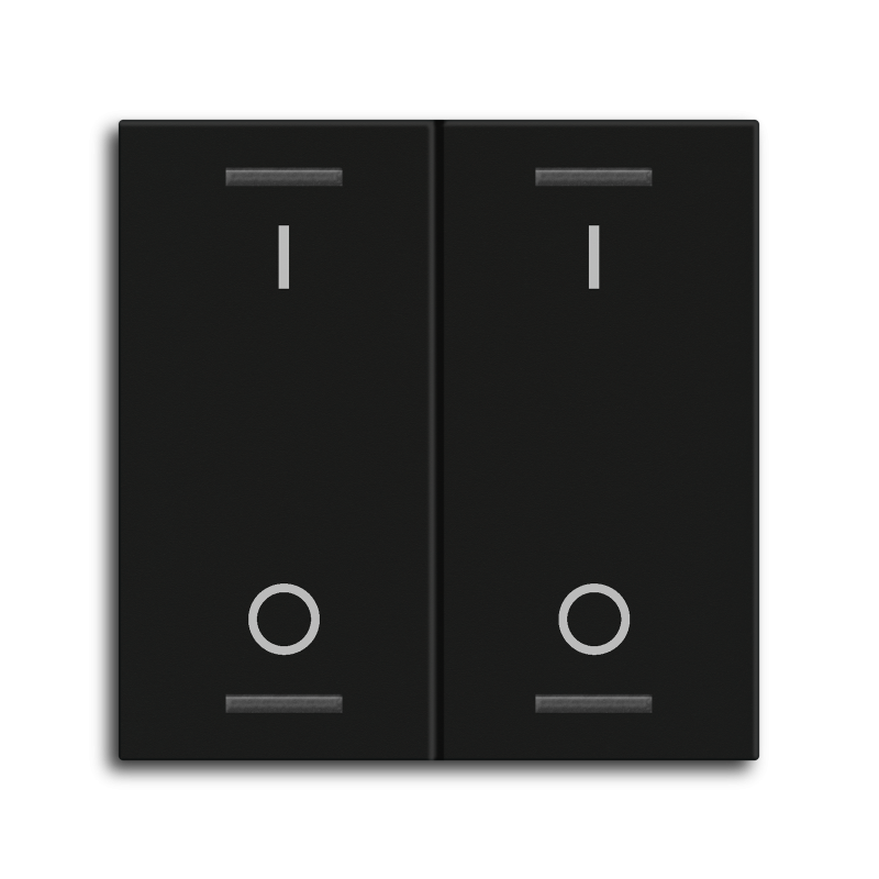 MDT Vippa Push Button Lite 55 1-kn I/O Svart matt