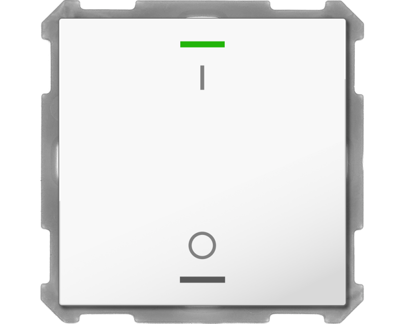 MDT Push Button Lite 63 2-kn I/O Vit blank