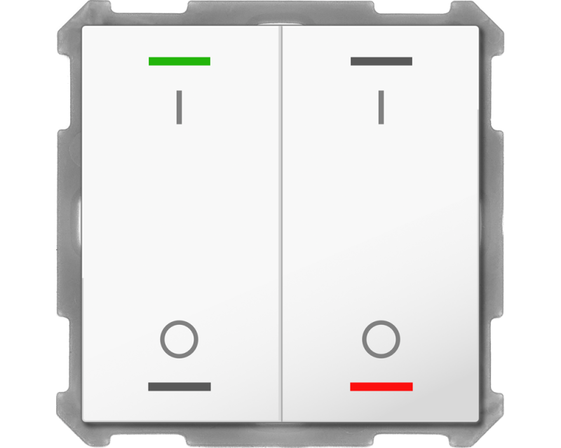 MDT Push Button Lite 63 4-kn I/O Vit blank