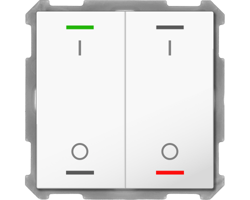 MDT Push Button Lite 63 4-kn I/O Vit blank