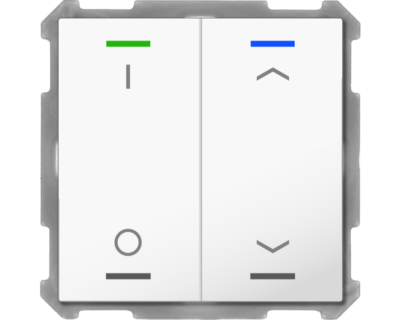 MDT Push Button Lite 63 4-kn  I/O + U/N Vit