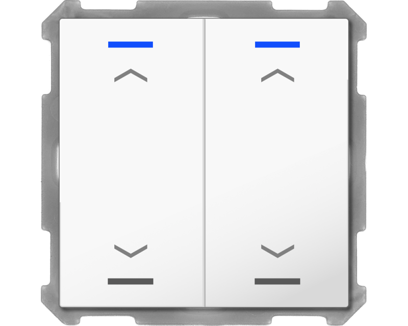 MDT Push Button Lite 63 4-kn Jausi Vit blank + temp