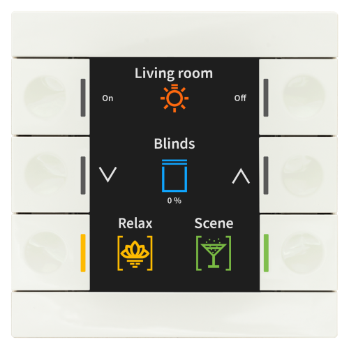 MDT Push Button Smart 86 Vit blank