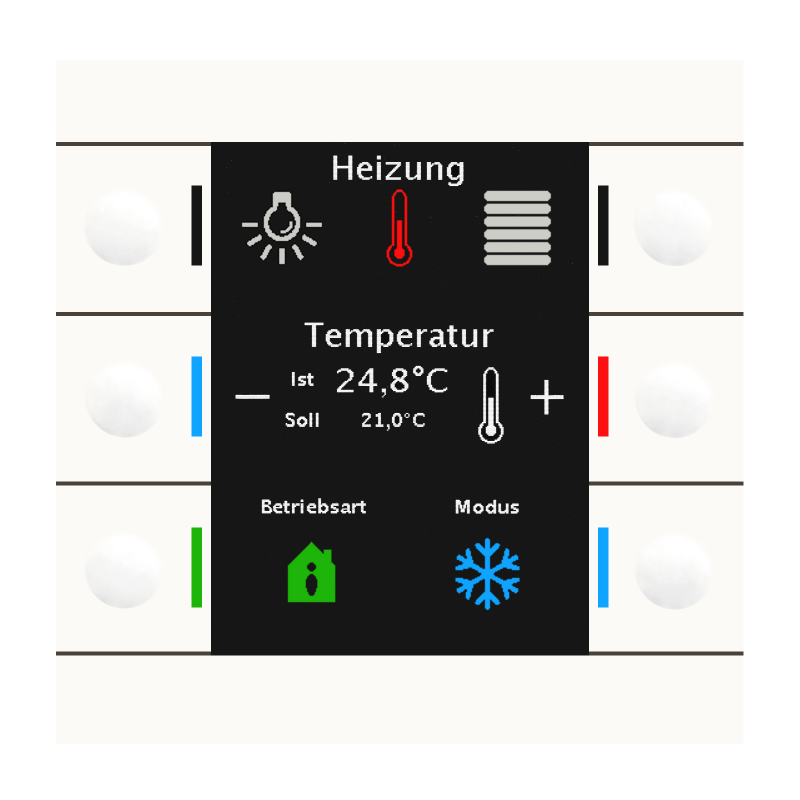MDT Push Button Smart 86 Vit blank