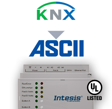 IntesisBox KNX/ASCII GW 3000 dpt