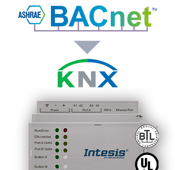 IntesisBox KNX/BACnet IP & MS/TP Client GW 1200dpt
