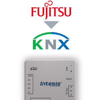 IntesisBox KNX/Fujitstu AC GW VRF (RAC,VRF) + 4IN