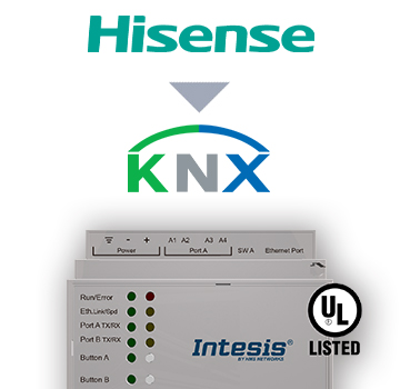 IntesisBox KNX/Hisense AC PAC, VRF 16 enh