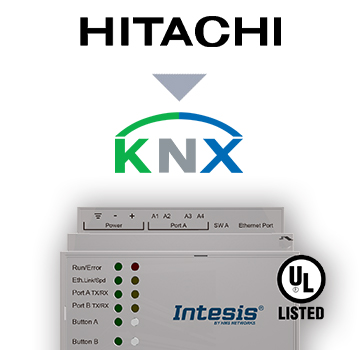 IntesisBox KNX/Hitachi AC PAC, VRF 16 enh