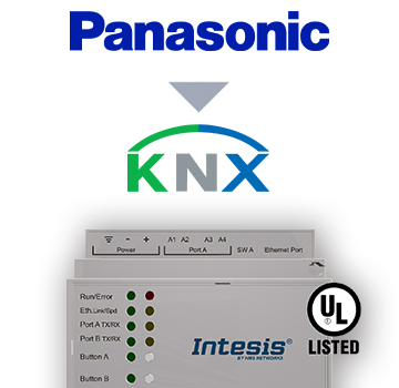 IntesisBox KNX/Panasonic AC GW ECOi PACi (PAC,VRF) 16enh