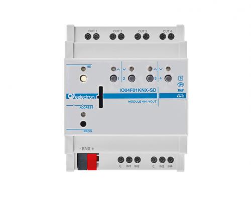 eelectron KNX Multitaktor 4-kan+4IN 2-kan Jalusi+SD