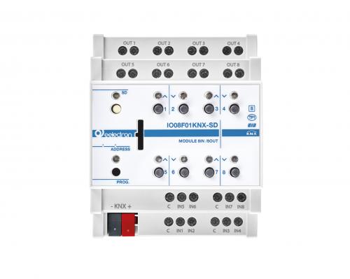 eelectron KNX Multitaktor 8-kan+8IN / 4-kan Jal+ SD