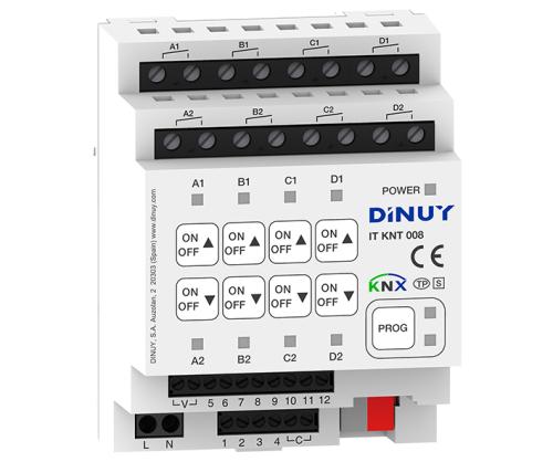 DINUY Multiaktor 8-kan / 4-kan Jalusi + 12 IN
