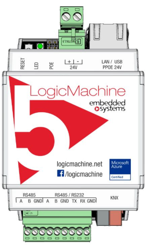 Embedded systems LogicMachine5 Lite Power KNX, ModBus, BACnet, 1xRS-485, 1xRS-485/232