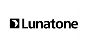 Lunatone logga i svart