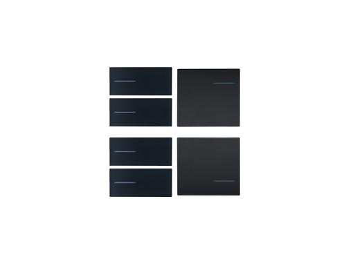 eelectron OL-U LINE Vippsats 4st HÖ + 2st VÄ Plast Svart