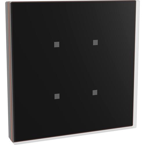 DINUY Tryckknapp 4-kn Laukadot Svart glas + koppar