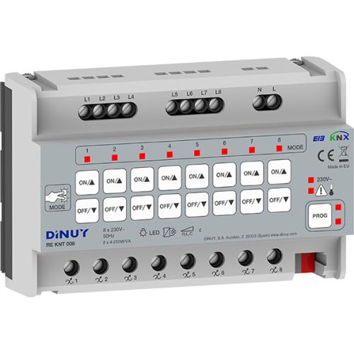 DINUY Dimmeraktor 8-kan 150-250W LED