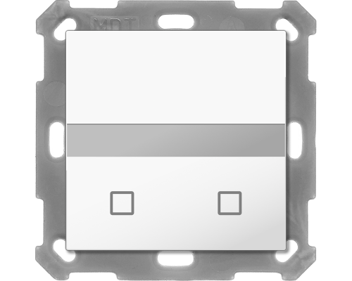 MDT Rörelsedetektor Vägg 55x55 2-kn Vit blank + temp