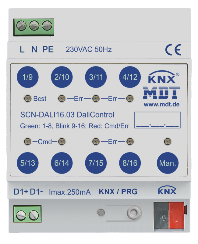 MDT KNX DALI Gateway (1-kan 64 don)