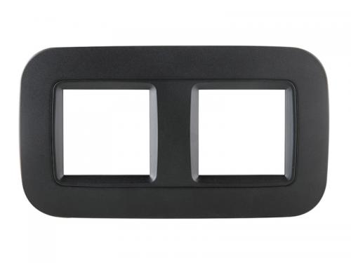 eelectron eelecta Kombinationsram 2x2-mod (2-fack) Svart Matt